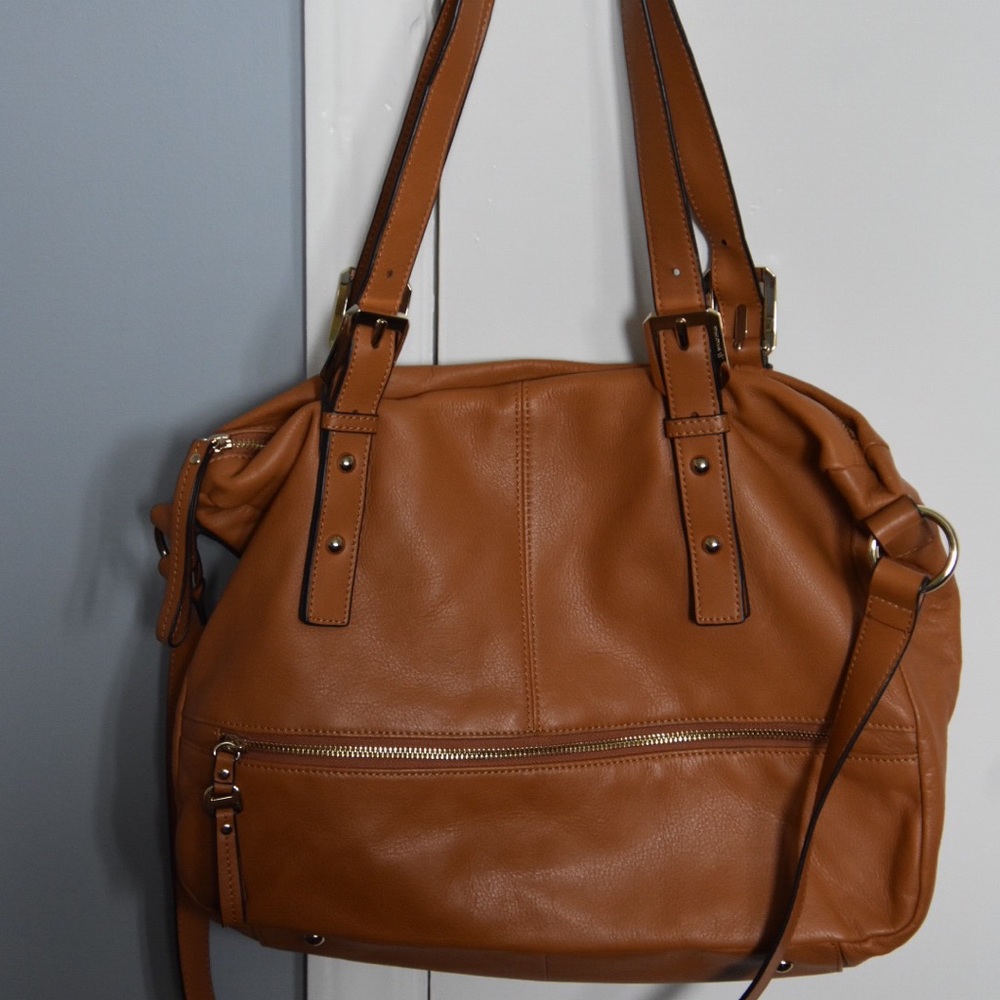 Like New B. Makowsky Soft Brown Leather Bag